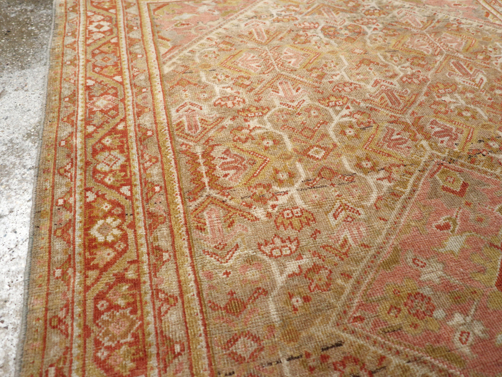 Antique Persian Mahal Rug, No.24480 - Galerie Shabab