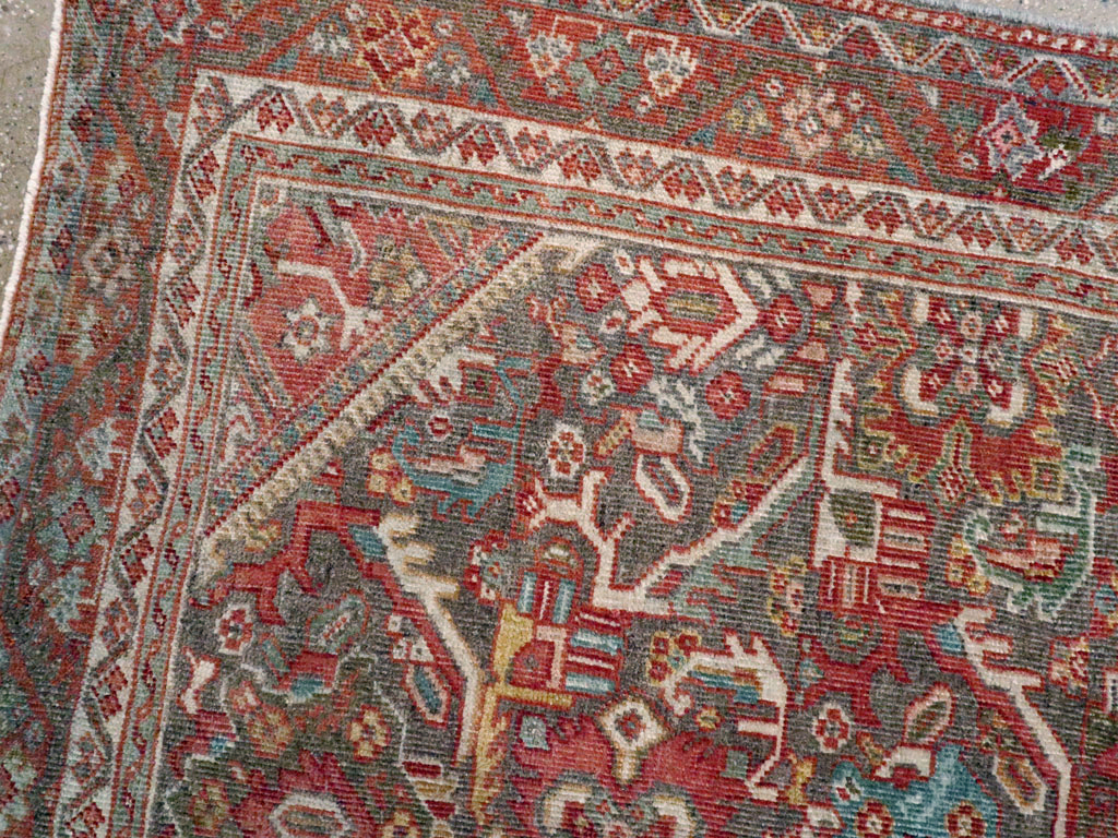 Antique Persian Mahal Rug, No.24481 - Galerie Shabab