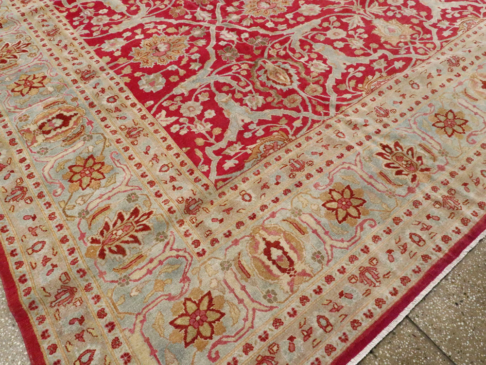 Antique Persian Tabriz Carpet, No.24493 - Galerie Shabab