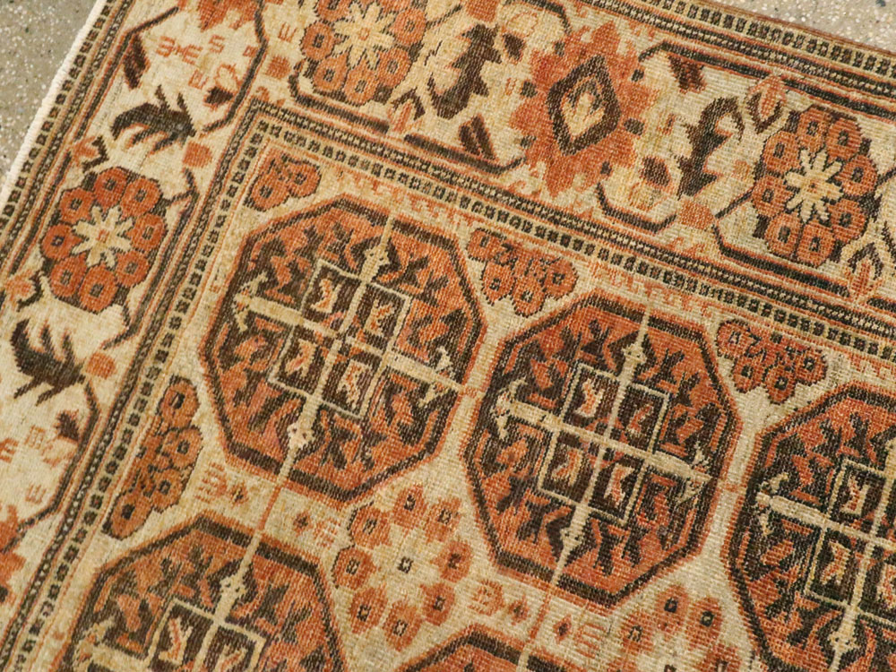 Vintage Persian Mahal Rug, No.24494 - Galerie Shabab