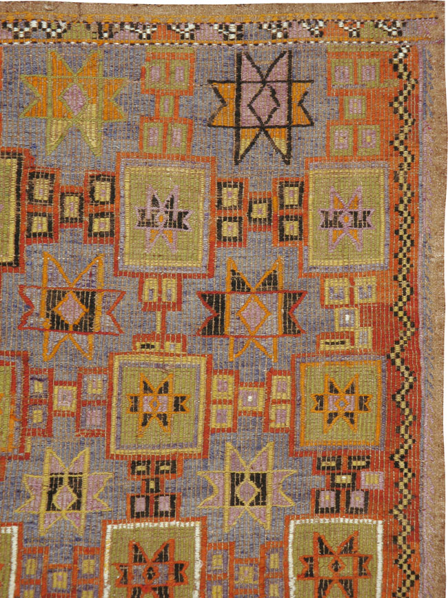 Vintage Turkish Flat-weave Kilim, No.24506 - Galerie Shabab