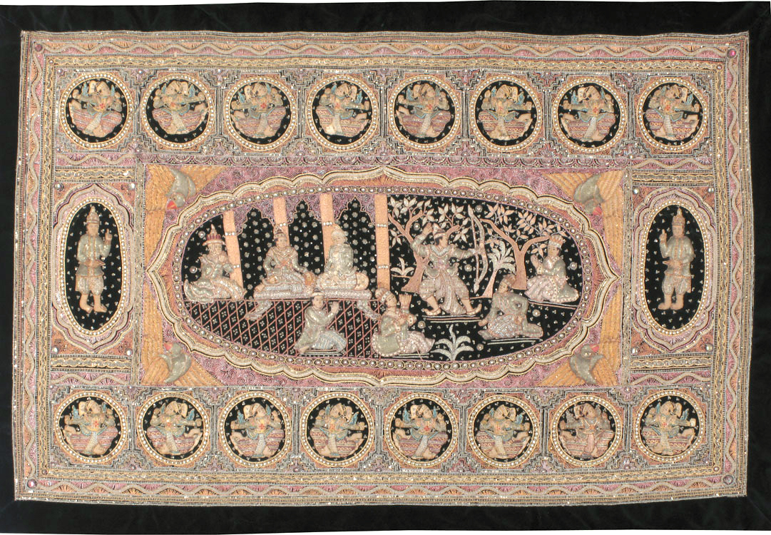 Vintage Burma Tapestry, No.24507 - Galerie Shabab