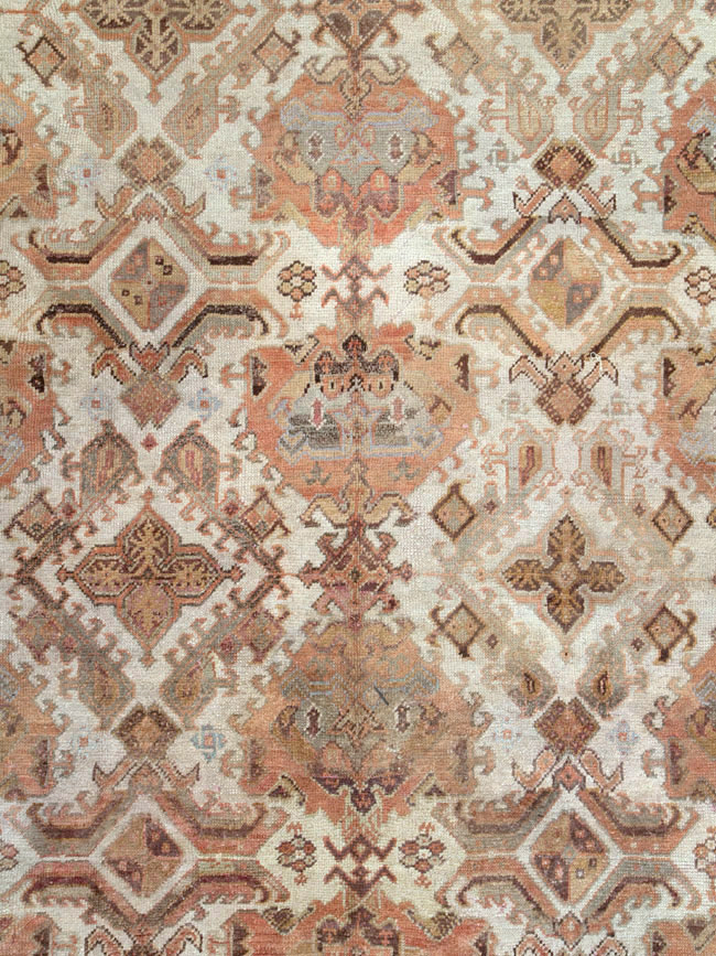 Antique Turkish Oushak Carpet, No.24509 - Galerie Shabab