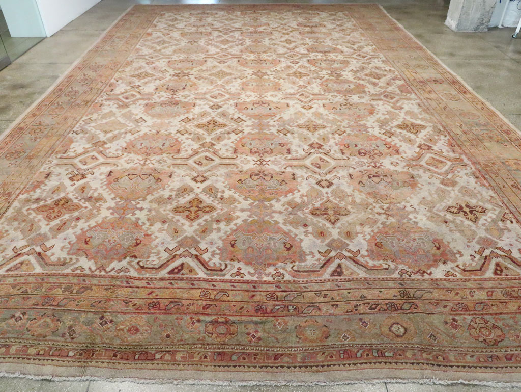 Antique Turkish Oushak Carpet, No.24509 - Galerie Shabab