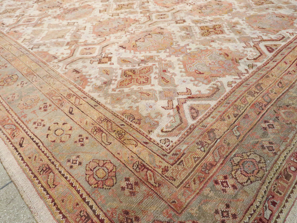 Antique Turkish Oushak Carpet, No.24509 - Galerie Shabab