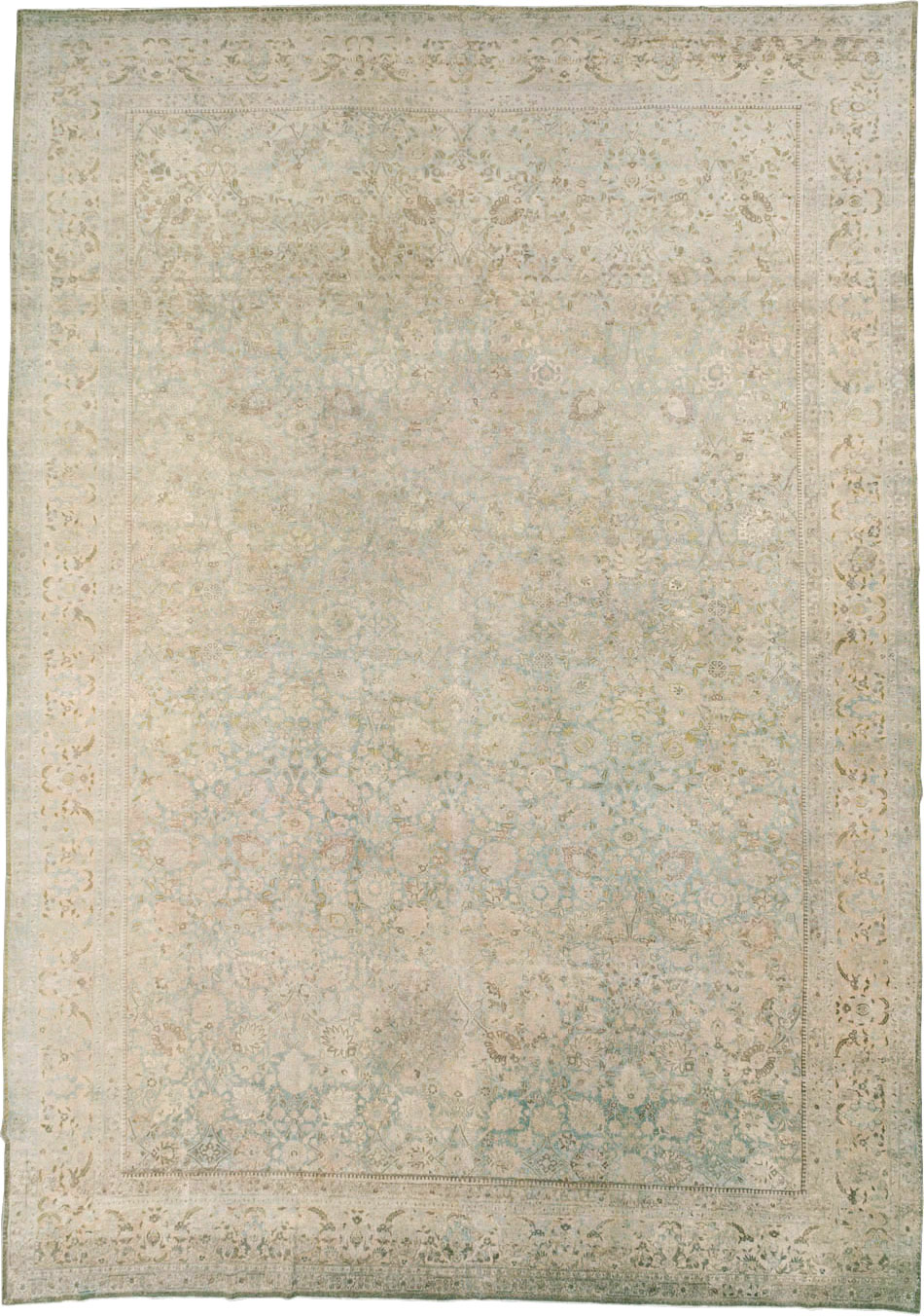 Antique Persian Tabriz Carpet, No.24516 - Galerie Shabab