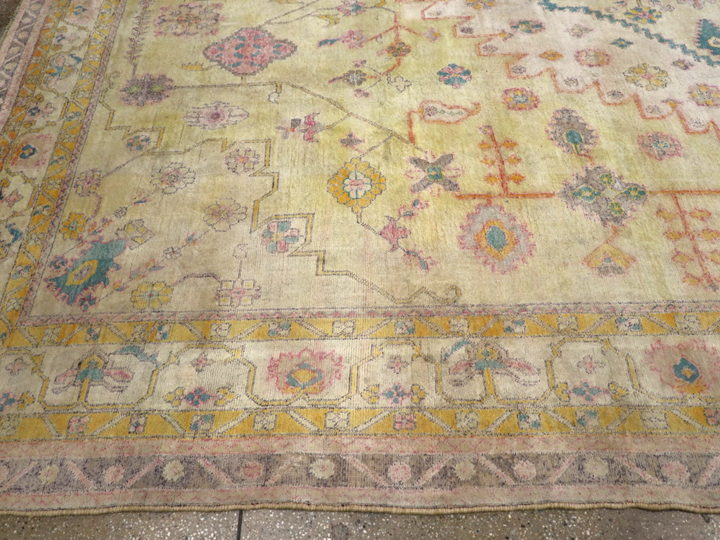 Vintage Indian Cotton Agra Carpet, No.24524 - Galerie Shabab