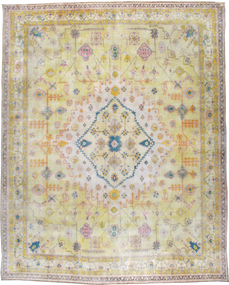 Vintage Indian Cotton Agra Carpet, No.24524 - Galerie Shabab