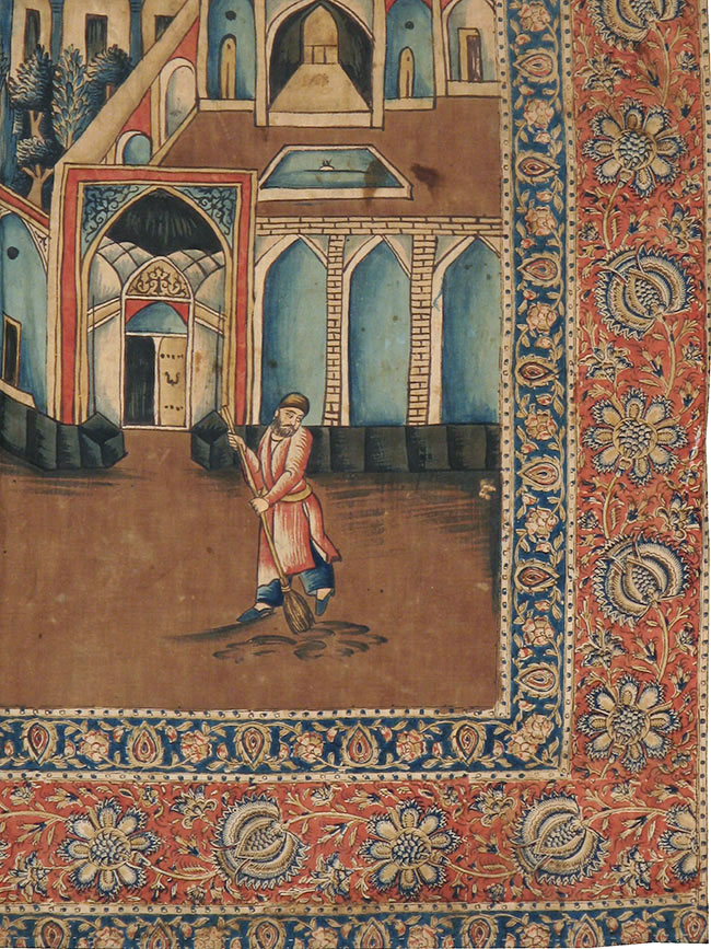 Vintage Persian Pictorial Textile, No.24527 - Galerie Shabab