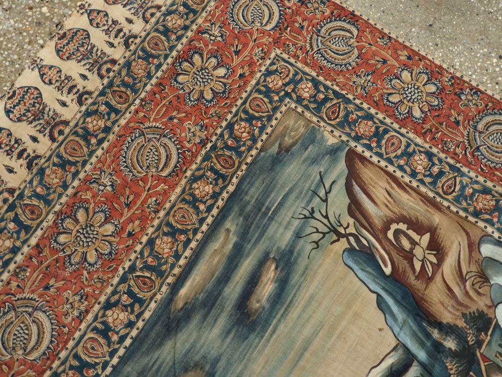 Vintage Persian Pictorial Textile, No.24527 - Galerie Shabab