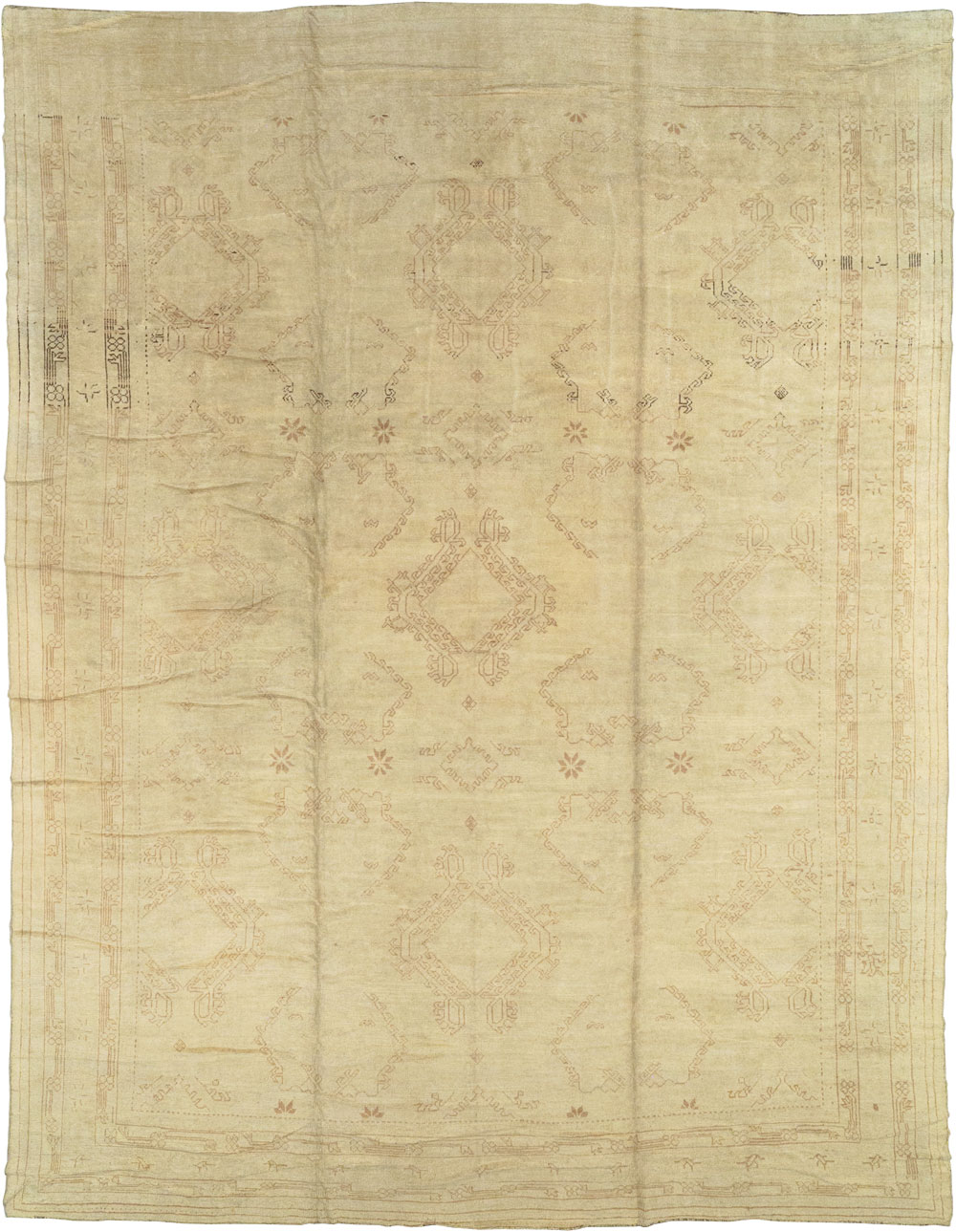Antique Turkish Oushak Carpet, No.24530 - Galerie Shabab