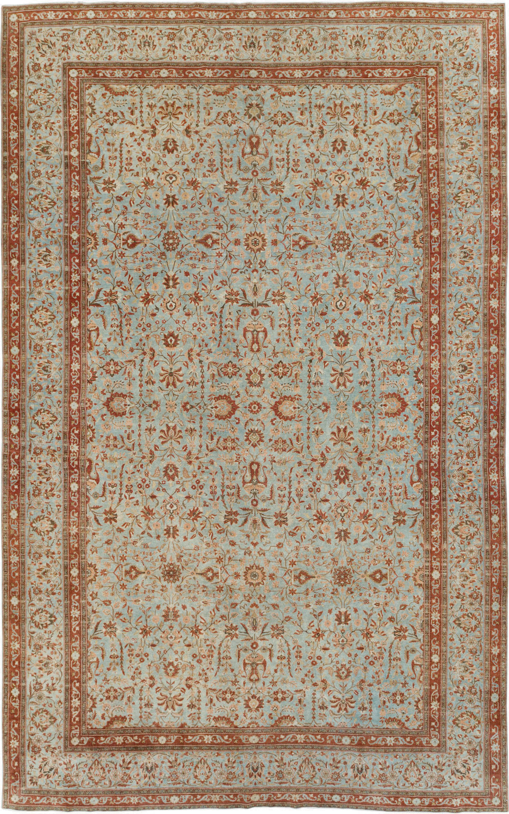 Antique Persian Kashan Oversize Carpet, No.24532 - Galerie Shabab
