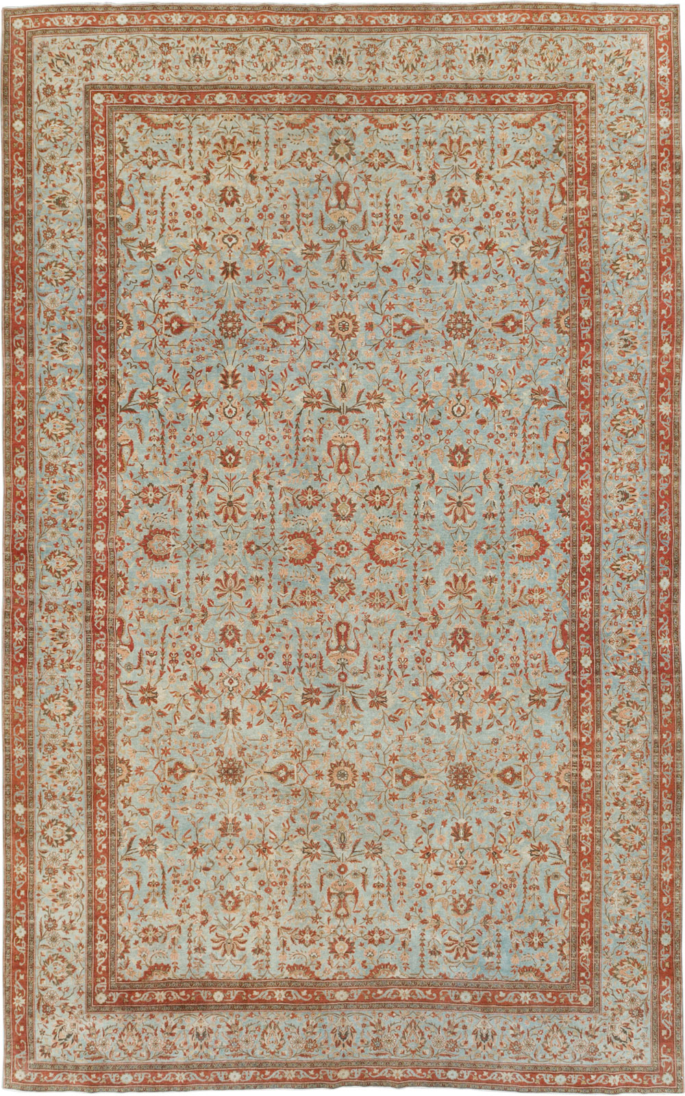 Antique Persian Kashan Oversize Carpet, No.24532 - Galerie Shabab