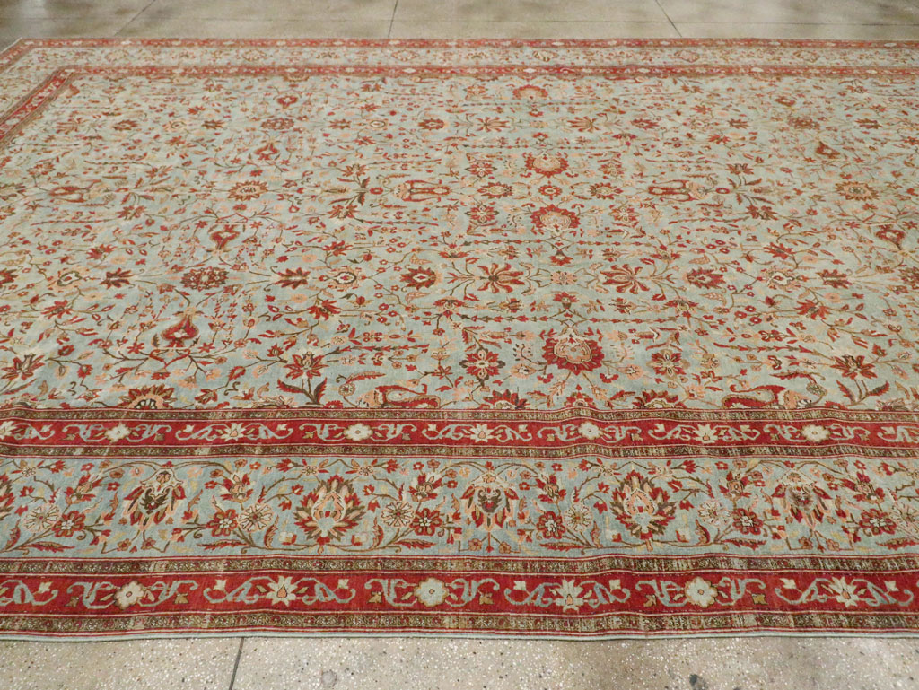 Antique Persian Kashan Oversize Carpet, No.24532 - Galerie Shabab