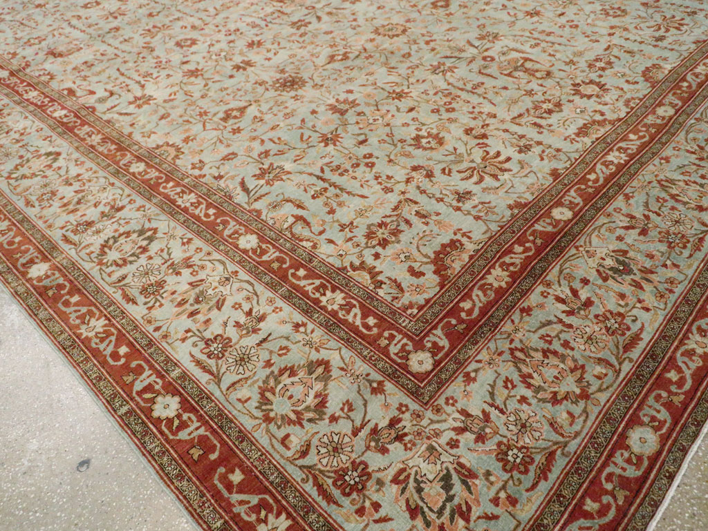 Antique Persian Kashan Oversize Carpet, No.24532 - Galerie Shabab