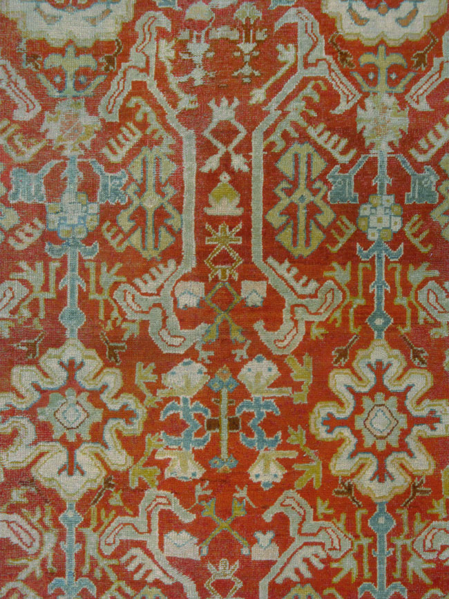Antique Oushak Carpet, No.24533 - Galerie Shabab