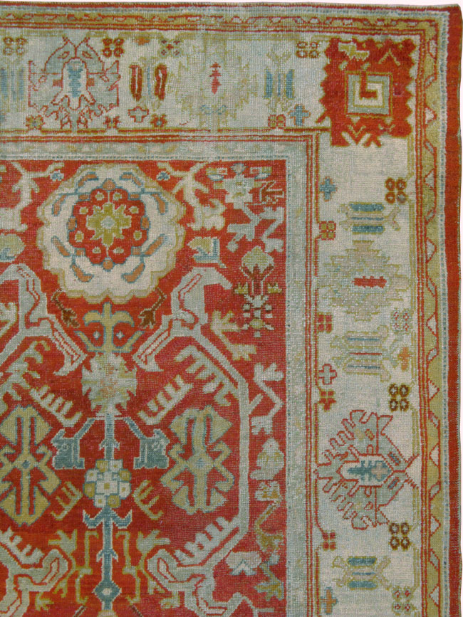 Antique Oushak Carpet, No.24533 - Galerie Shabab