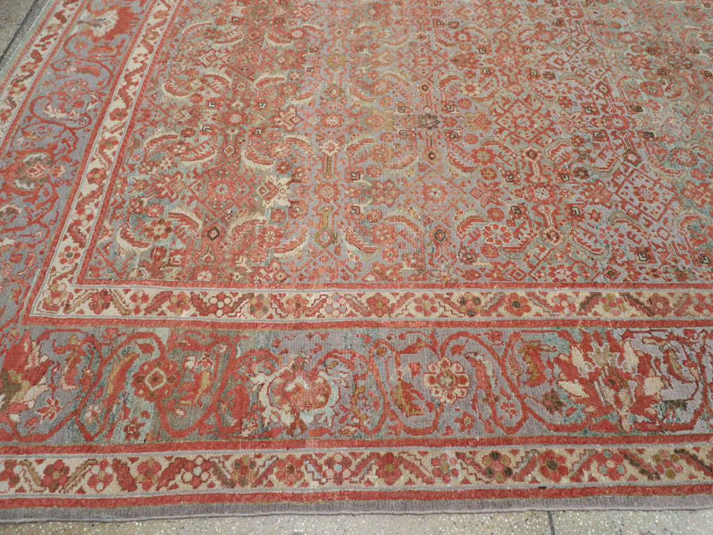 Antique Persian Malayer Large Carpet, No.24537 - Galerie Shabab