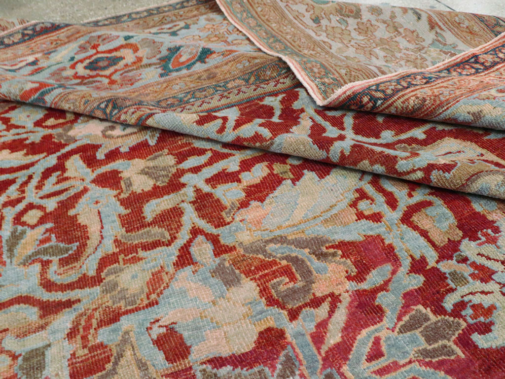 Antique Persian Sultanabad Large Square Room Size Carpet, No.24539 - Galerie Shabab