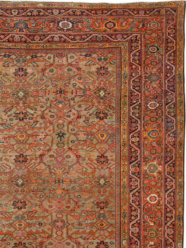 Antique Persian Mahal Carpet, No.24540 - Galerie Shabab