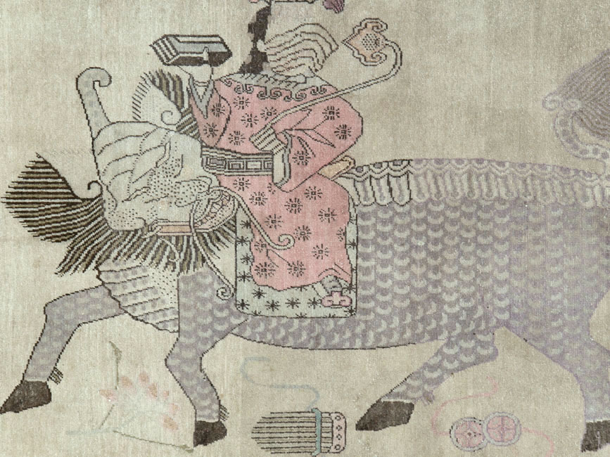 Antique East Turkestan Khotan Gallery Carpet, No.24542 - Galerie Shabab