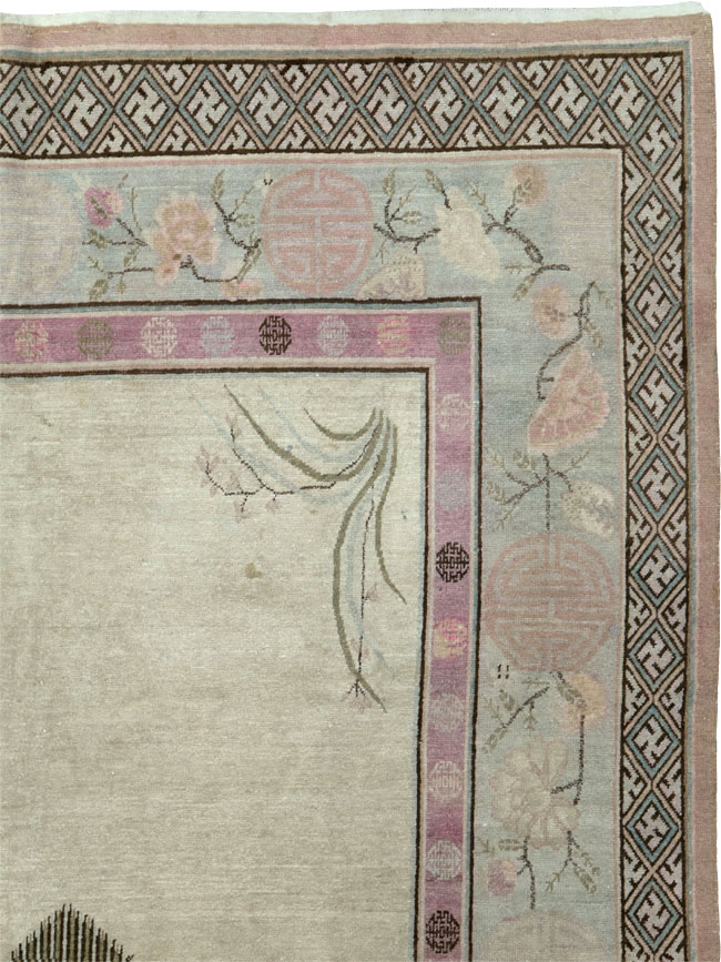 Antique East Turkestan Khotan Gallery Carpet, No.24542 - Galerie Shabab
