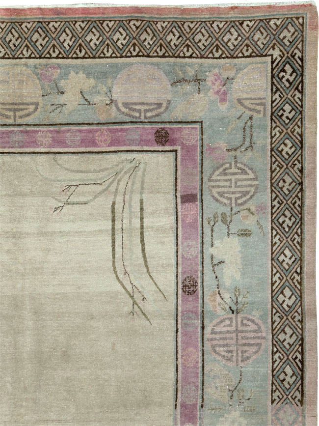 Antique East Turkestan Khotan Gallery Carpet, No.24542 - Galerie Shabab