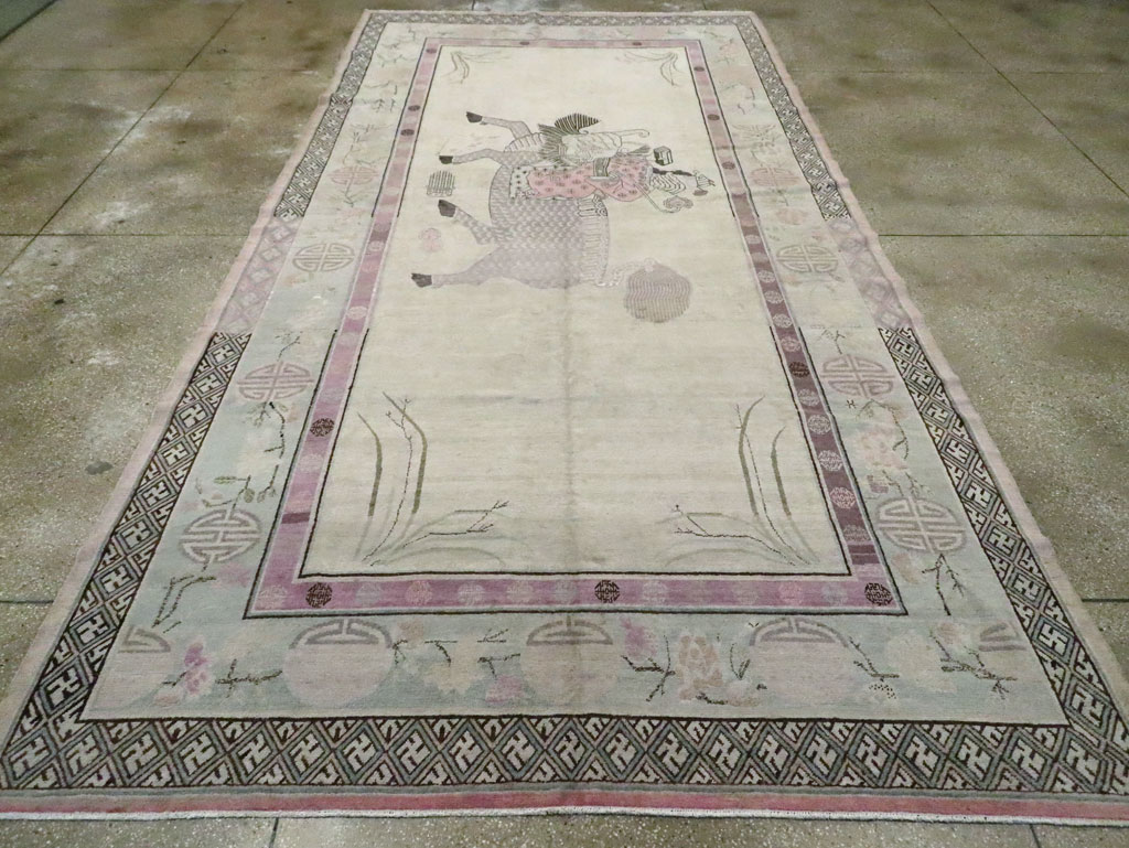 Antique East Turkestan Khotan Gallery Carpet, No.24542 - Galerie Shabab