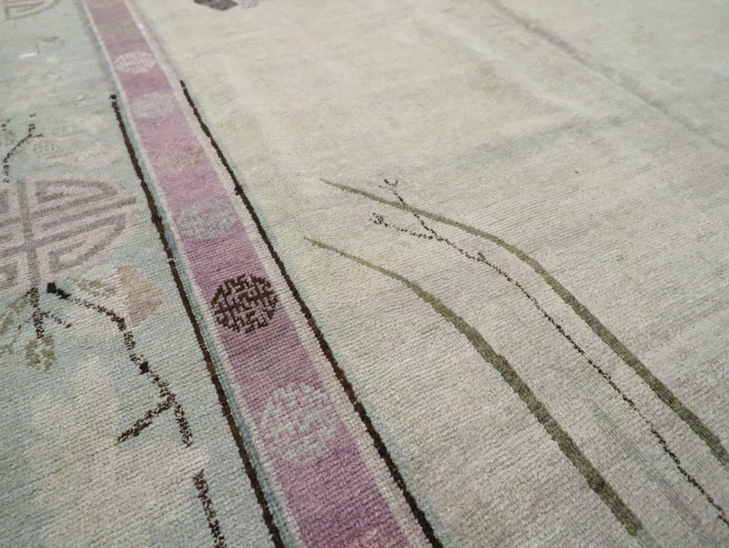 Antique East Turkestan Khotan Gallery Carpet, No.24542 - Galerie Shabab