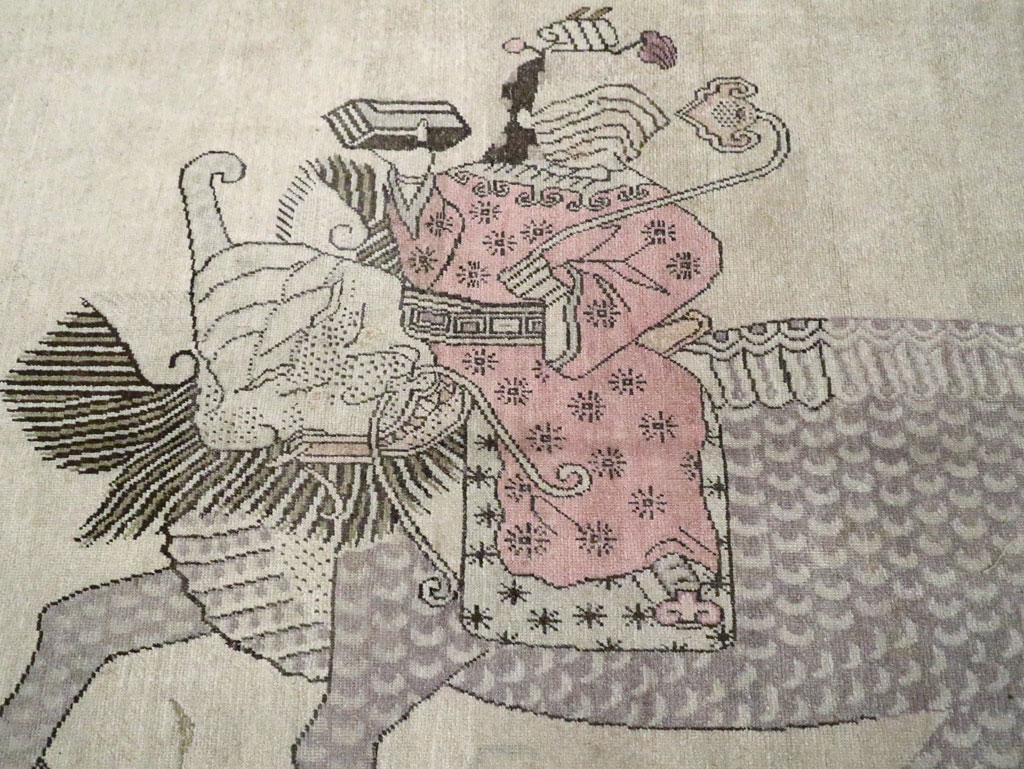 Antique East Turkestan Khotan Gallery Carpet, No.24542 - Galerie Shabab