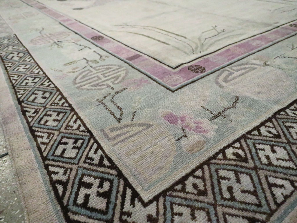 Antique East Turkestan Khotan Gallery Carpet, No.24542 - Galerie Shabab