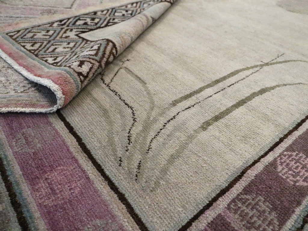 Antique East Turkestan Khotan Gallery Carpet, No.24542 - Galerie Shabab