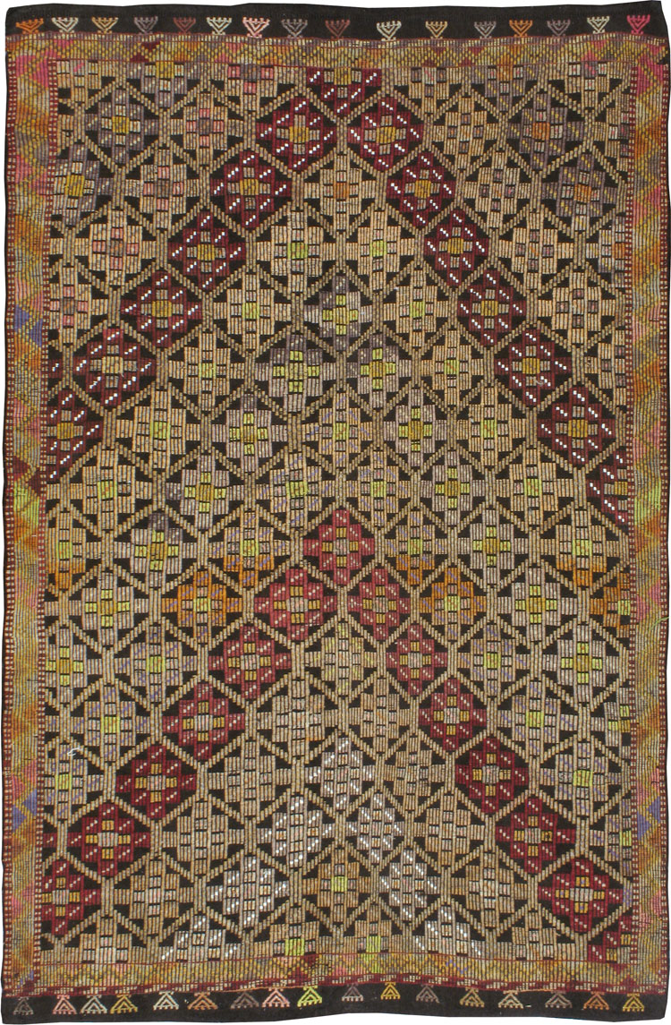 Vintage Turkish Flatweave, No.24544 - Galerie Shabab
