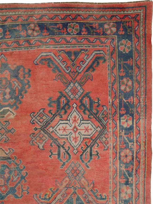 Antique Turkish Oushak Gallery Carpet, No.24548 - Galerie Shabab