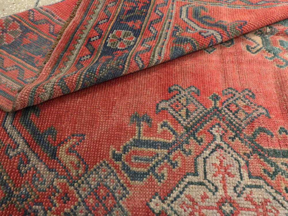 Antique Turkish Oushak Gallery Carpet, No.24548 - Galerie Shabab