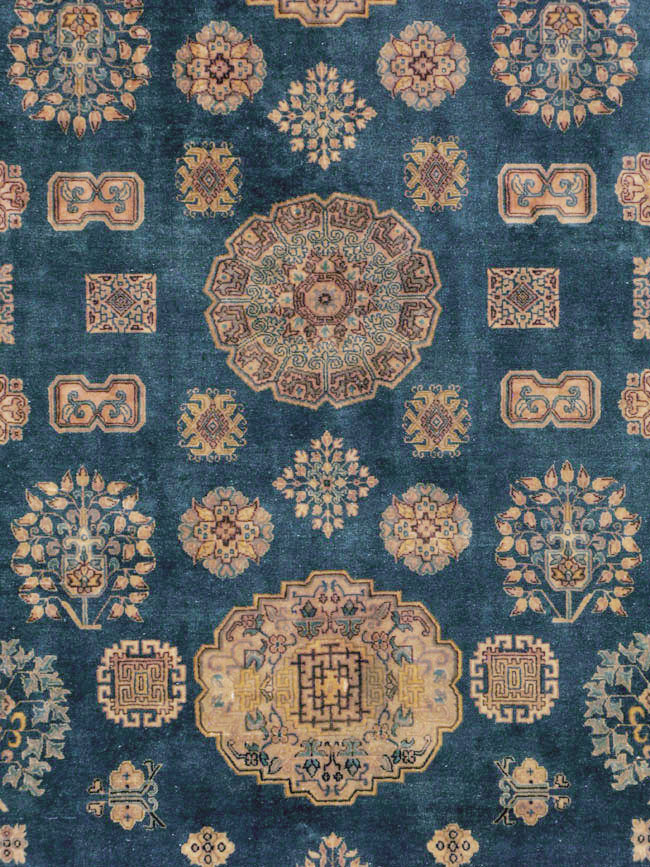 Vintage East Turkestan Khotan Rug, No.24552 - Galerie Shabab