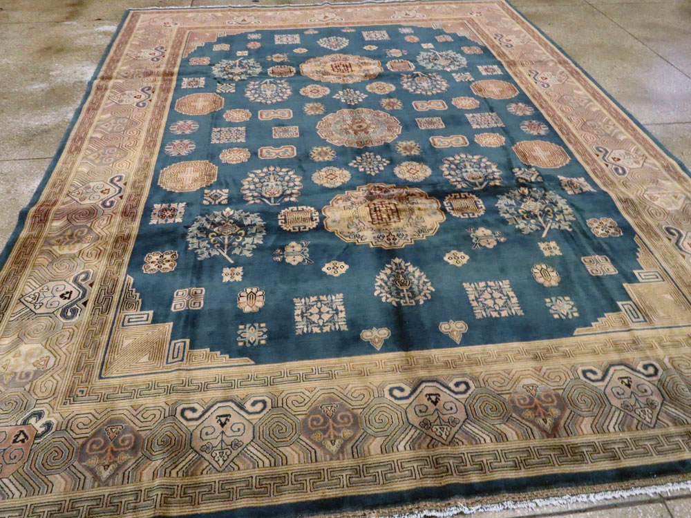 Vintage East Turkestan Khotan Rug, No.24552 - Galerie Shabab