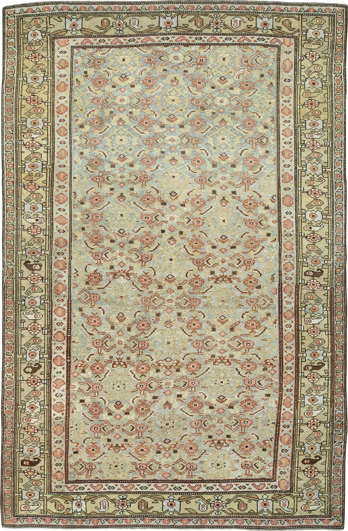 Antique Persian Kurd Accent Rug, No.24560 - Galerie Shabab