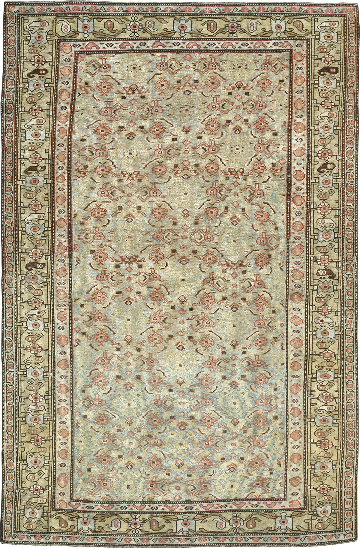 Antique Persian Kurd Accent Rug, No.24560 - Galerie Shabab