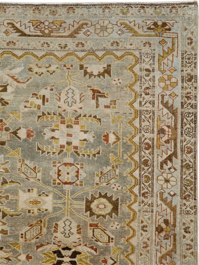 Vintage Persian Malayer Square Rug, No.24569 - Galerie Shabab