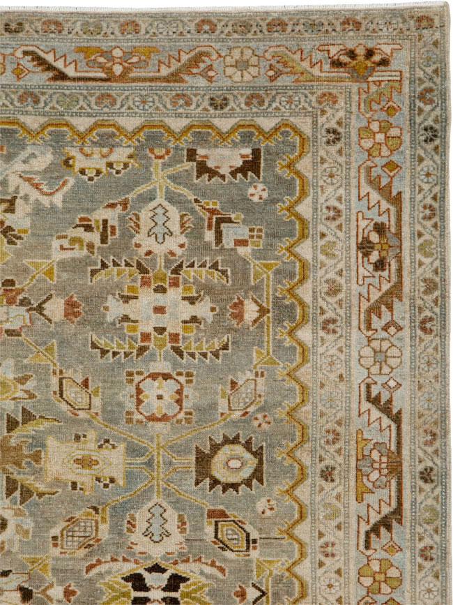 Vintage Persian Malayer Square Rug, No.24569 - Galerie Shabab