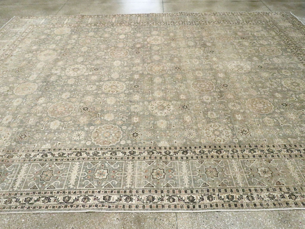 Antique Persian Tabriz Room Size Carpet, No.24570 - Galerie Shabab
