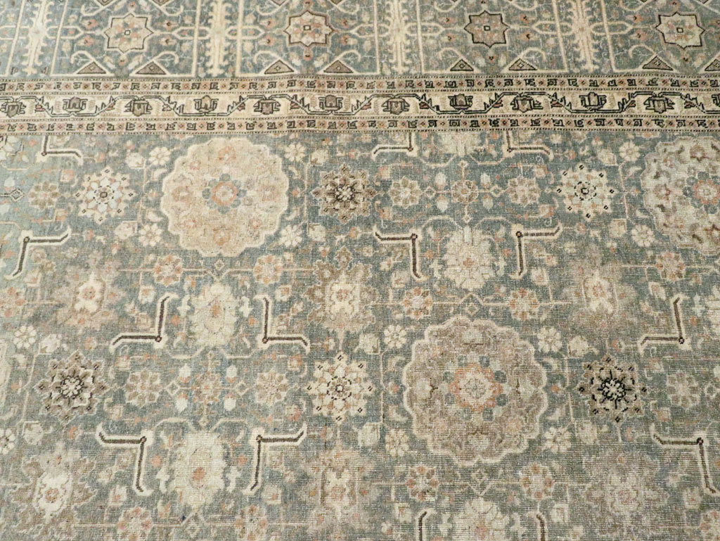 Antique Persian Tabriz Room Size Carpet, No.24570 - Galerie Shabab