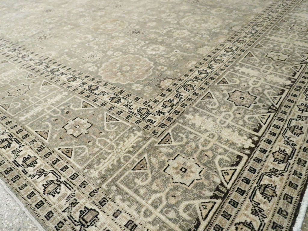 Antique Persian Tabriz Room Size Carpet, No.24570 - Galerie Shabab