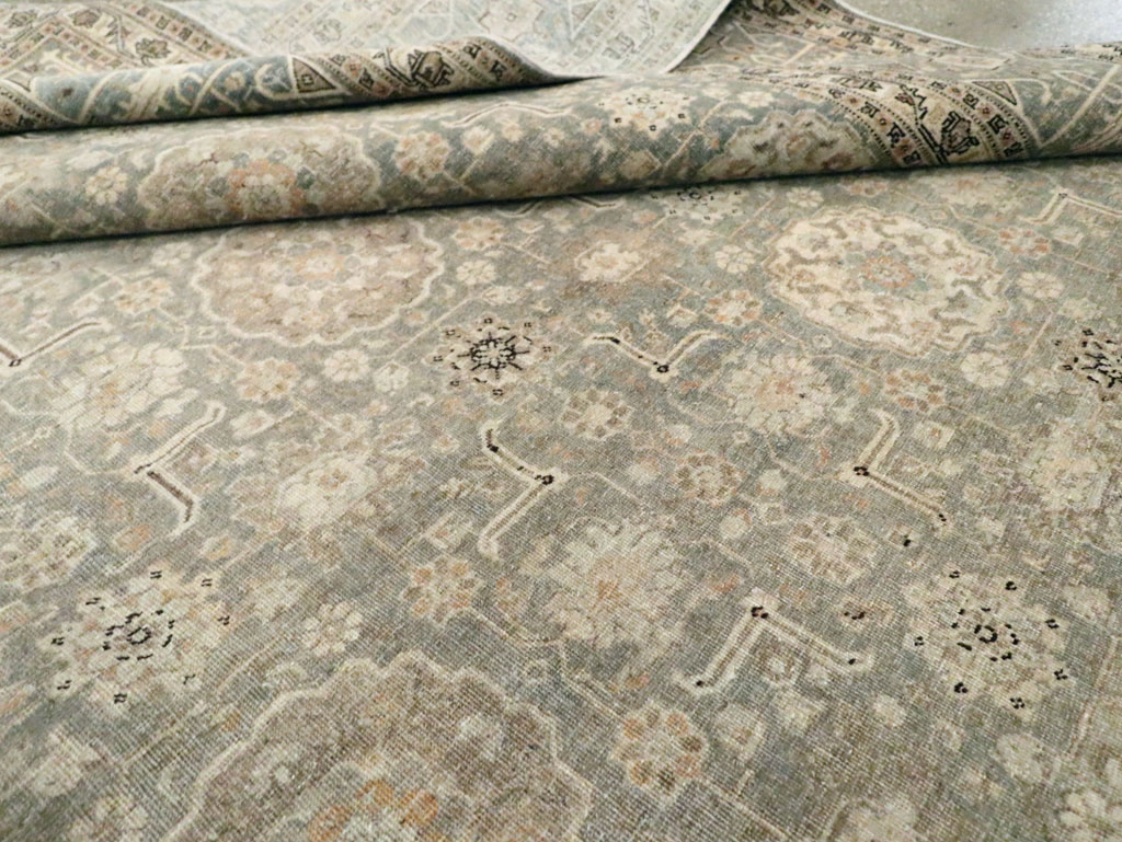 Antique Persian Tabriz Room Size Carpet, No.24570 - Galerie Shabab