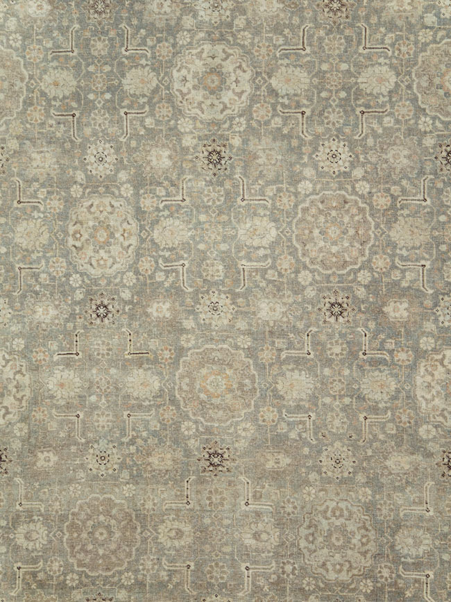 Antique Persian Tabriz Room Size Carpet, No.24570 - Galerie Shabab