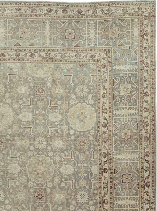 Antique Persian Tabriz Room Size Carpet, No.24570 - Galerie Shabab