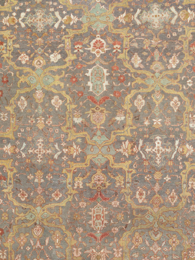 Antique Persian Mahal Carpet, No.24580 - Galerie Shabab