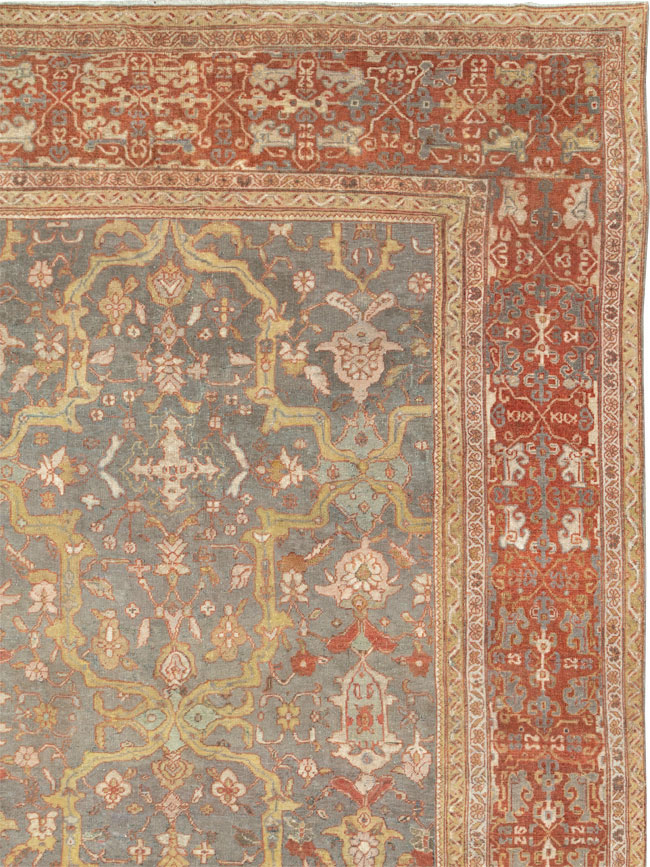 Antique Persian Mahal Carpet, No.24580 - Galerie Shabab