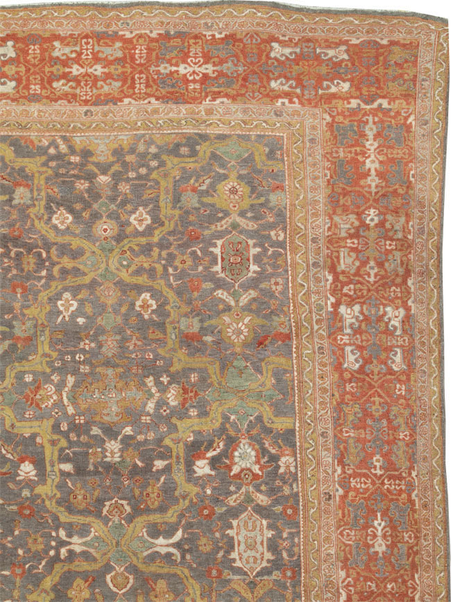 Antique Persian Mahal Carpet, No.24580 - Galerie Shabab